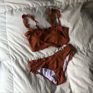 Burnt orange bikini set